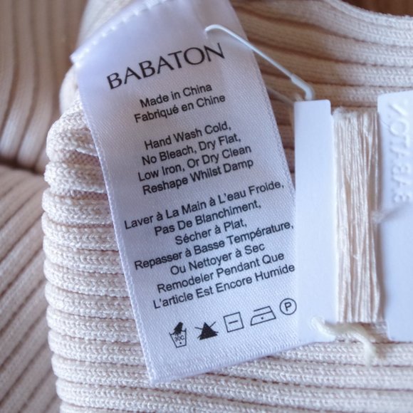 Babaton Ardie Knit Top in Nude NWT - Picture 5 of 6